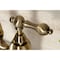 Kingston Brass Bridge Bathroom Faucet with Brass PopUp, Antique Brass KS7973AL - alternate 4